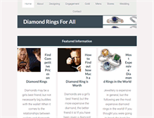 Tablet Screenshot of diamondringsforall.co.za